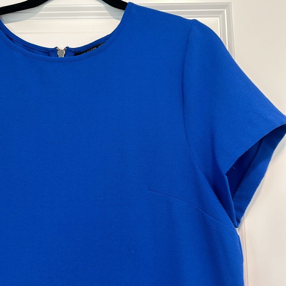 CLOSET CLEAN OUT ⭐️ Blue shift dress w/quarter zipper in back - Picture 2 of 3